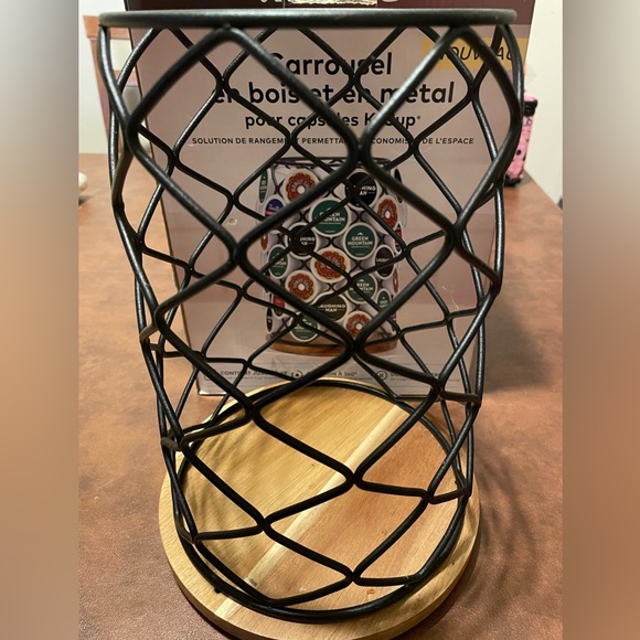 Keurig wood and wire carousel k-cup pod storage. - Picture 5 of 7
